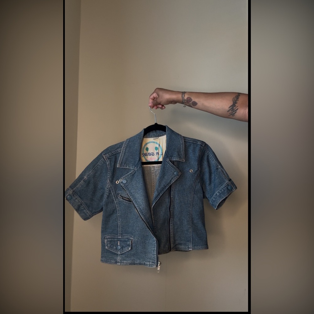 Vintage LA Gear Cropped Denim Jacket